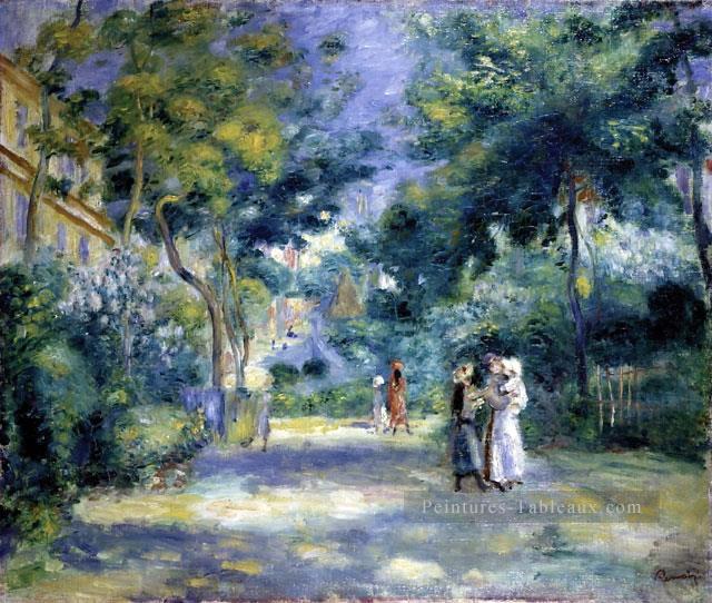 le jardin à montmartre Pierre Auguste Renoir Peintures à l'huile